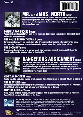 Prime Time TV From the Early Days: Mr. and Mrs, North and Dangerous [DVD]