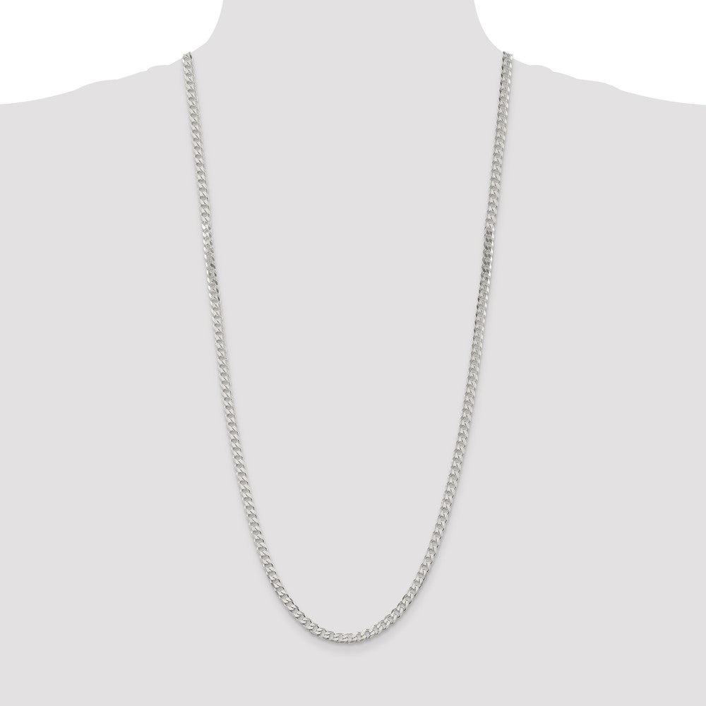 Sterling Silver 4.5mm Curb Chain 30 Inches