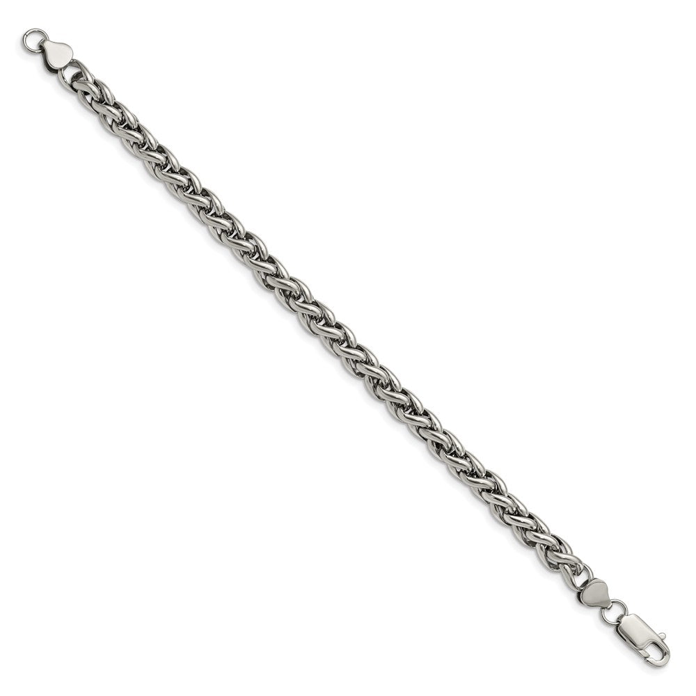 Stainless Steel Polished 8.5in Bracelet 8.5 inches