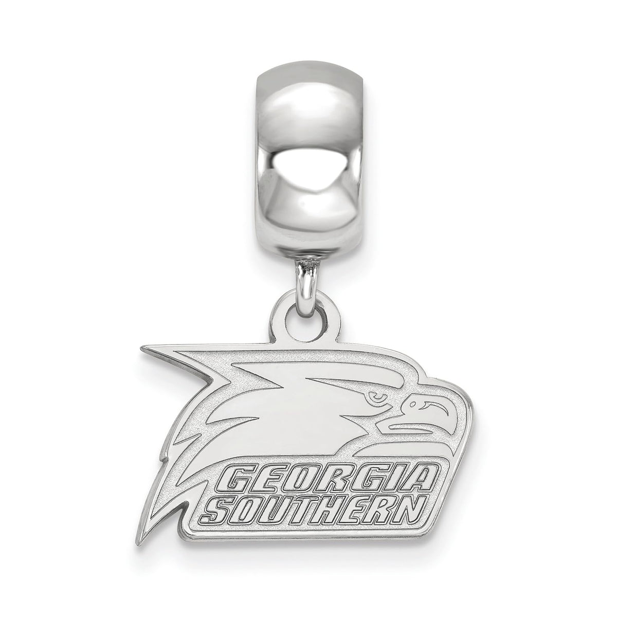 Sterling Silver Georgia Southern University XS Bead Dangle Charm