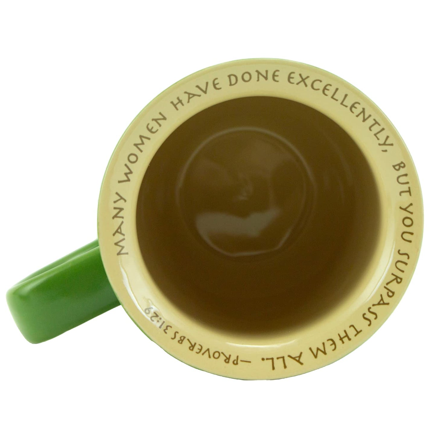 Amazing Woman Green Ceramic 14 Oz. Mug And Coaster