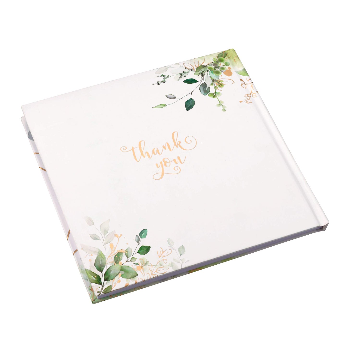Lillian Rose Botanical and Geometric Guest Book with Gold Accents