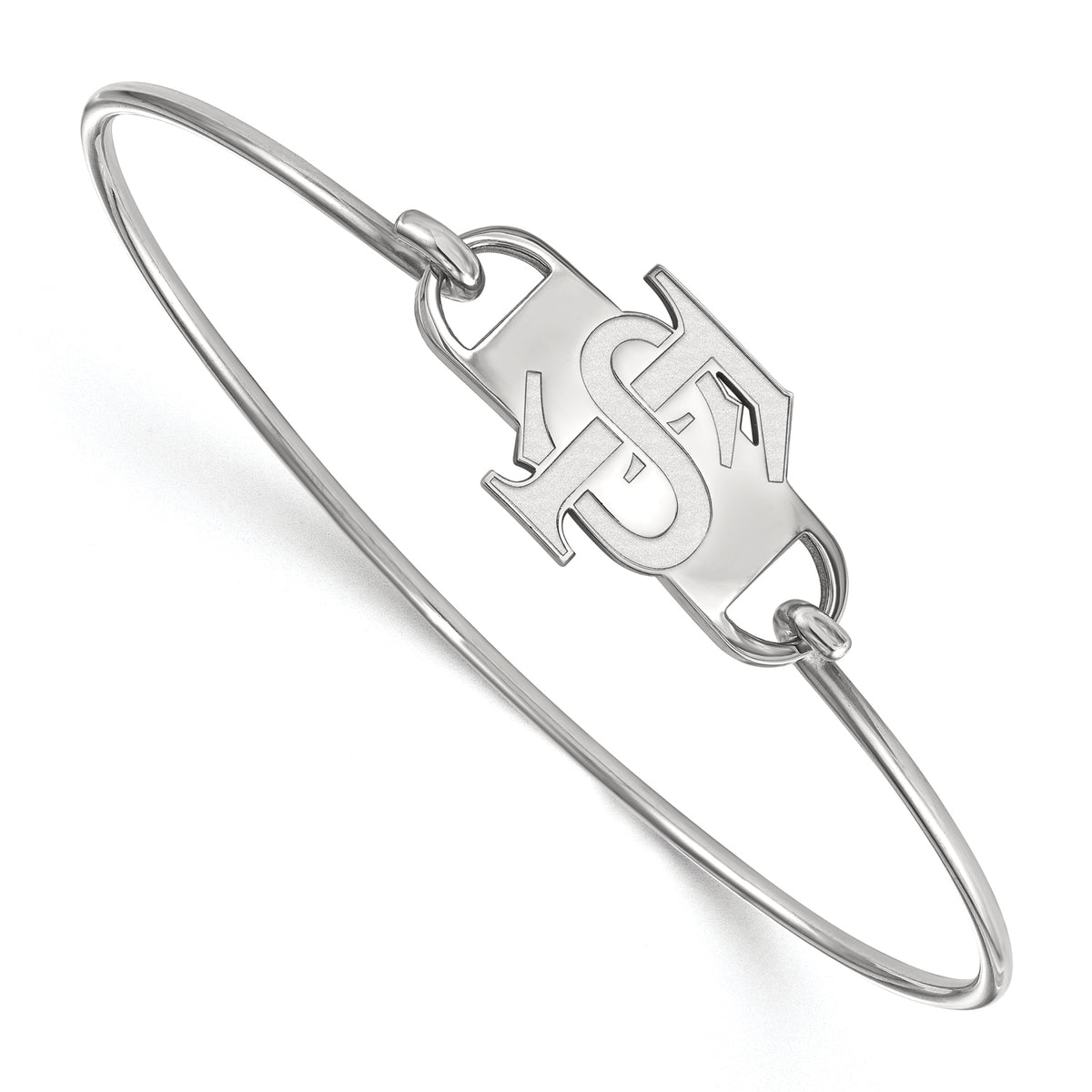 Women's Florida State Seminoles Sterling Silver Wire Bangle
