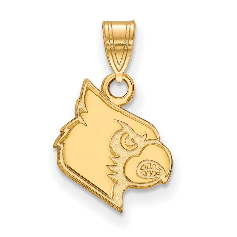 10k Gold LogoArt University of Louisville Cardinal Small Pendant Q1Y040UL