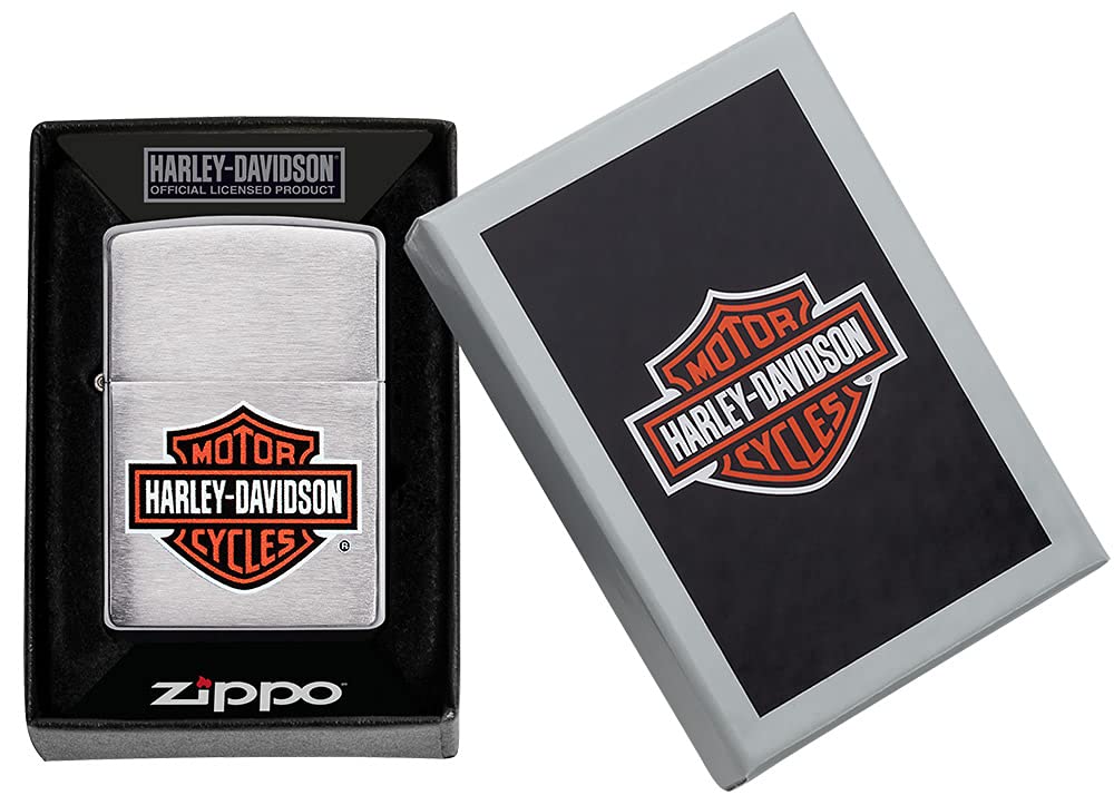 Zippo H-D Logo, Brushed Chrome 200HD.H252