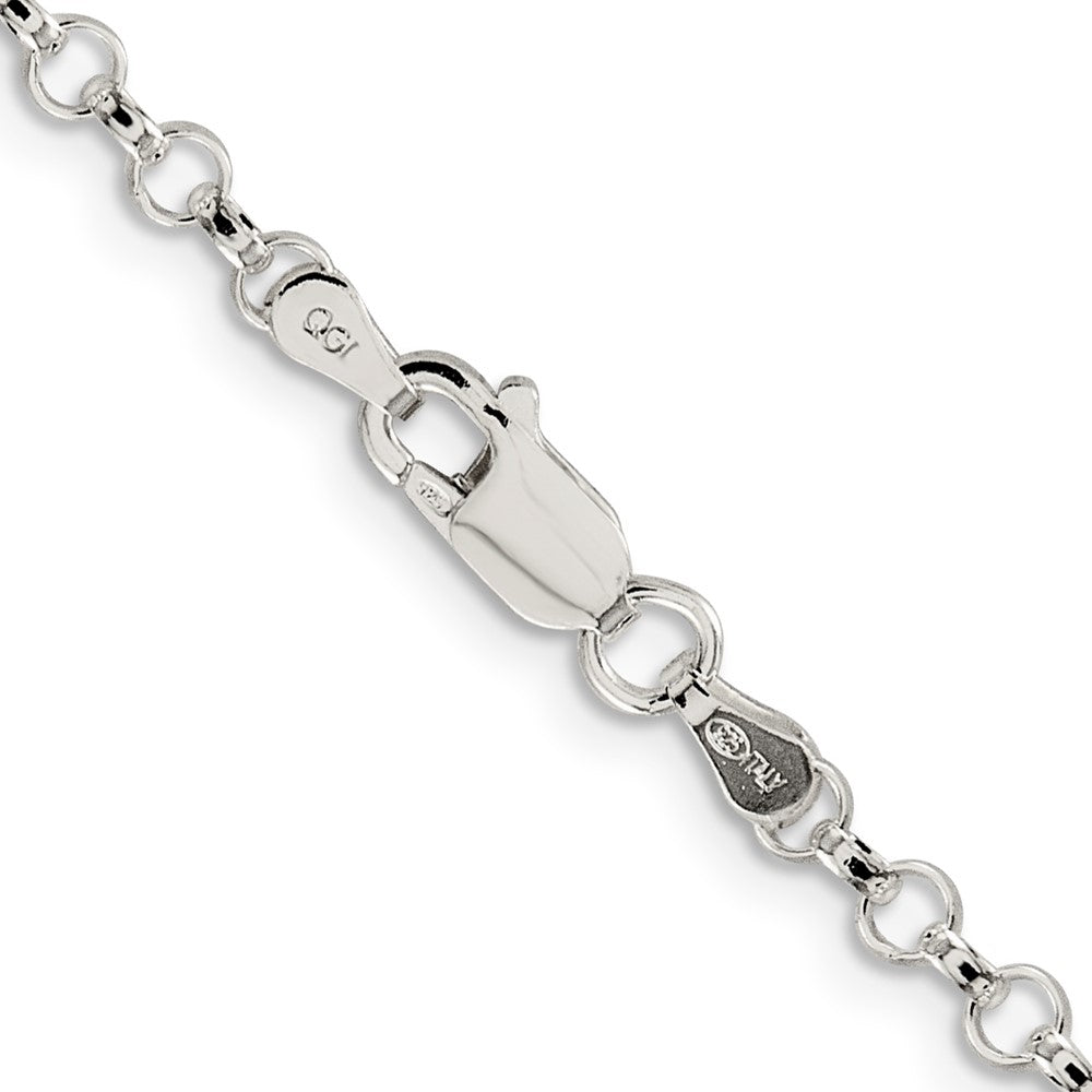 Sterling Silver 3.5mm Rolo Chain 26 Inches