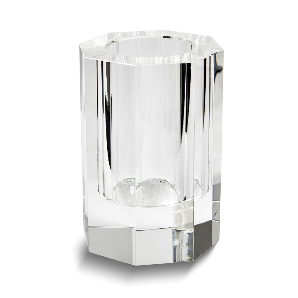 Small Crystal Octagon Vase