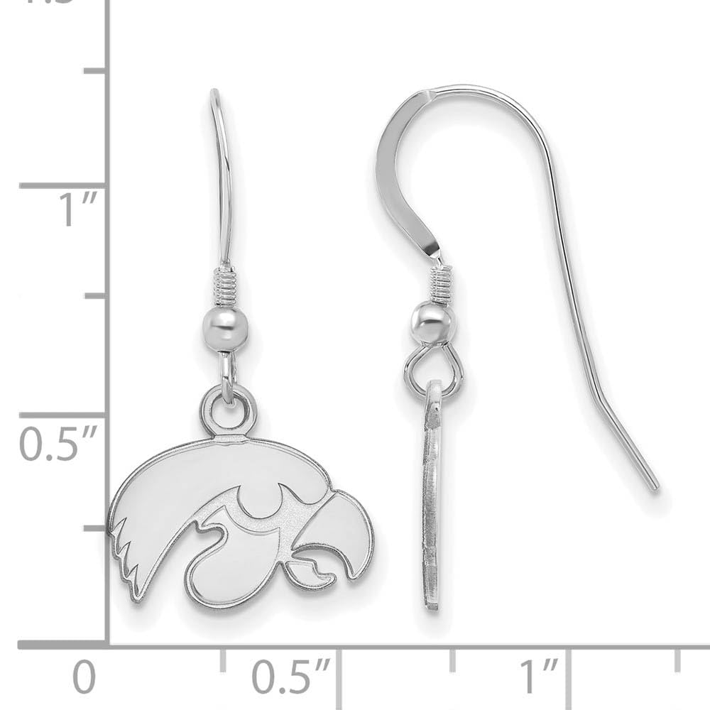 Women's Iowa Hawkeyes Sterling Silver XS Dangle Earrings