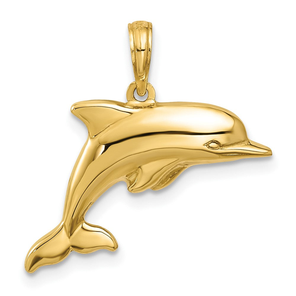 10k Gold Dolphin Pendant