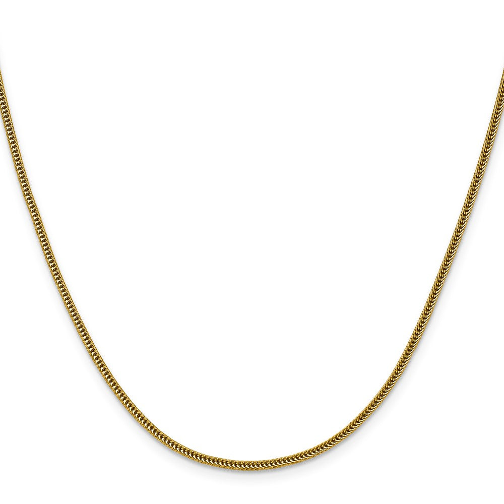 Chisel Stainless Steel Polished Yellow IP-plated 1.5mm 22 inch Square Wheat Chain
