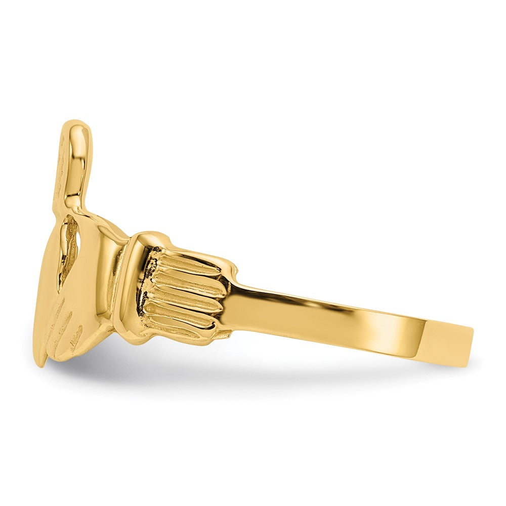 14k Men's Claddagh Ring Size 9.75