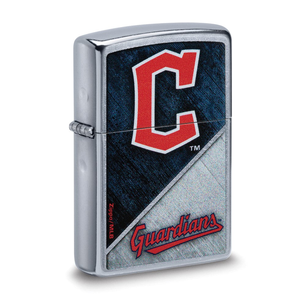 Zippo Street Chrome Cleveland Guardians Color Image MLB Lighter