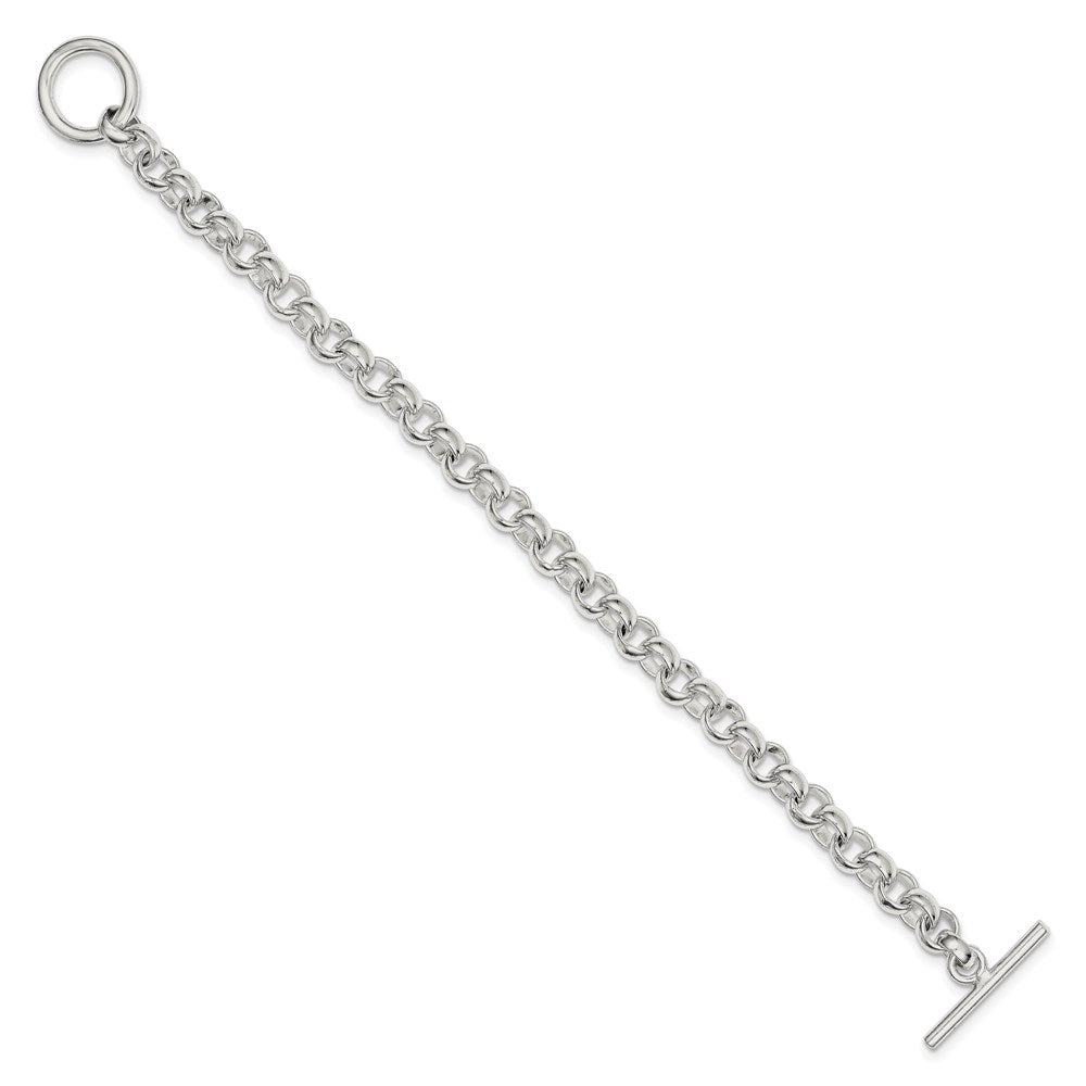Sterling Silver 8.5inch Fancy Link Bracelet