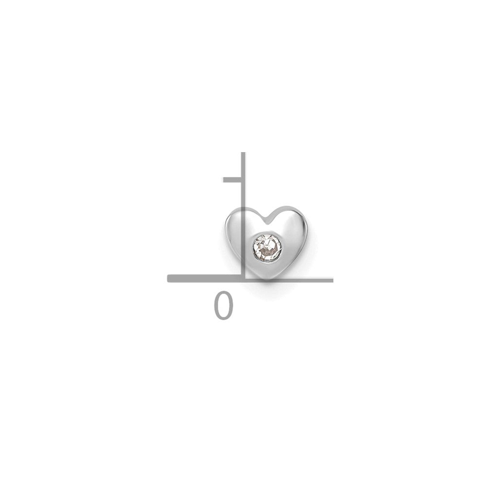Stella & Dot 10kw Diamond Heart Charm Element