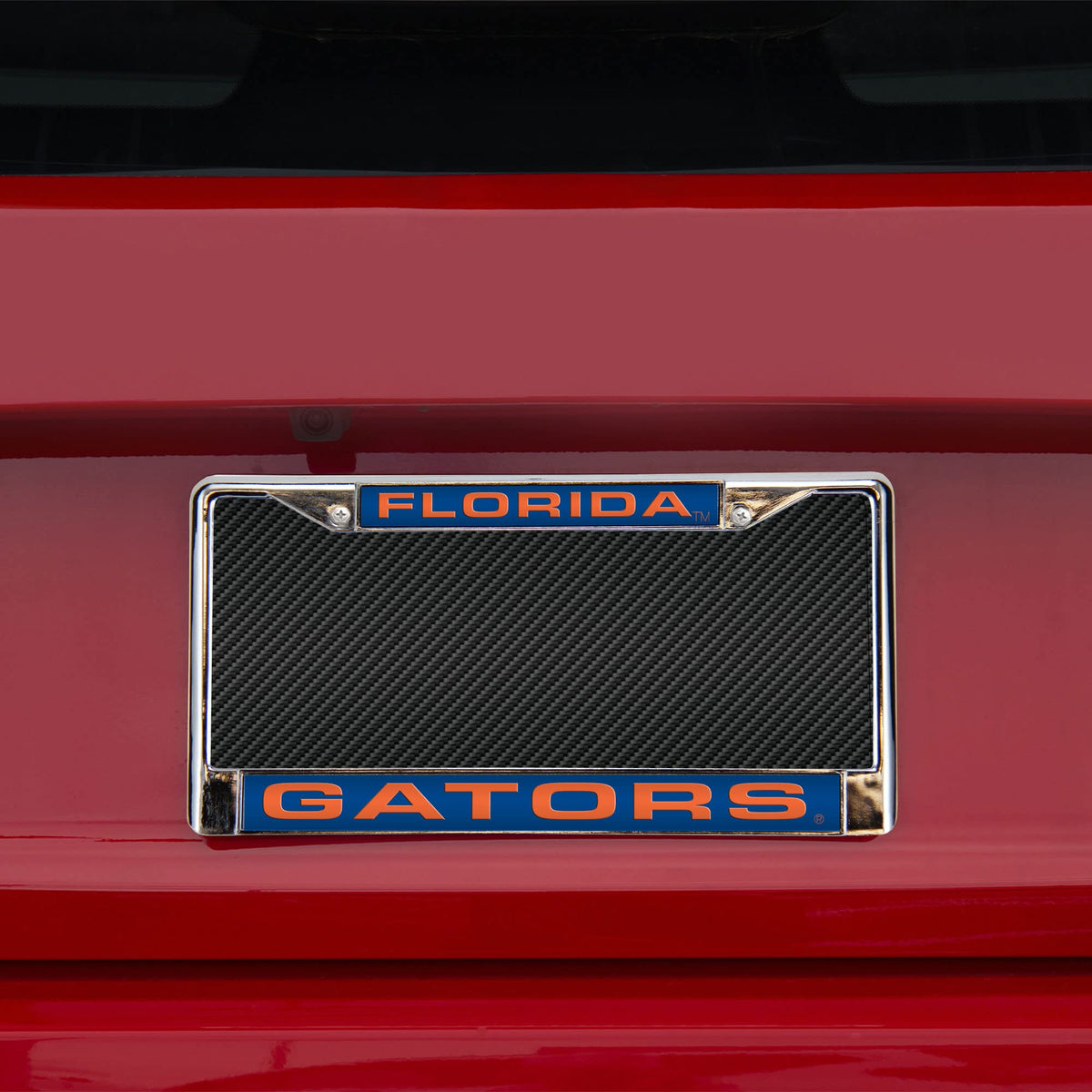 Florida-Gator's Chrome Metal Laser Cut License Plate Frame