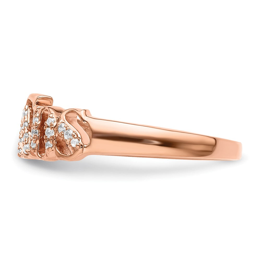 10k Rose Gold Dia Ring RD 6- .003ct, 11- .005ct - Mel:S33