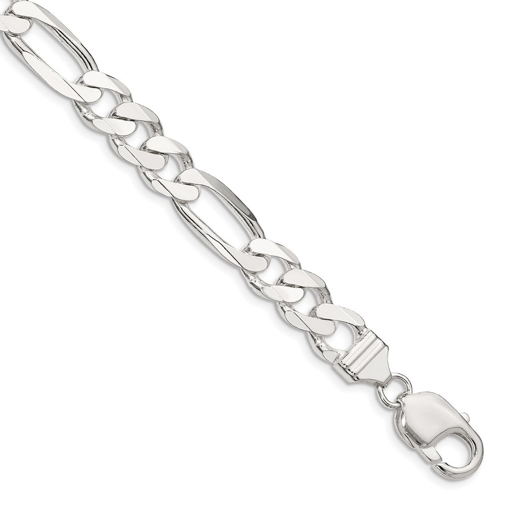 Sterling Silver 9mm Figaro Chain 8 inches