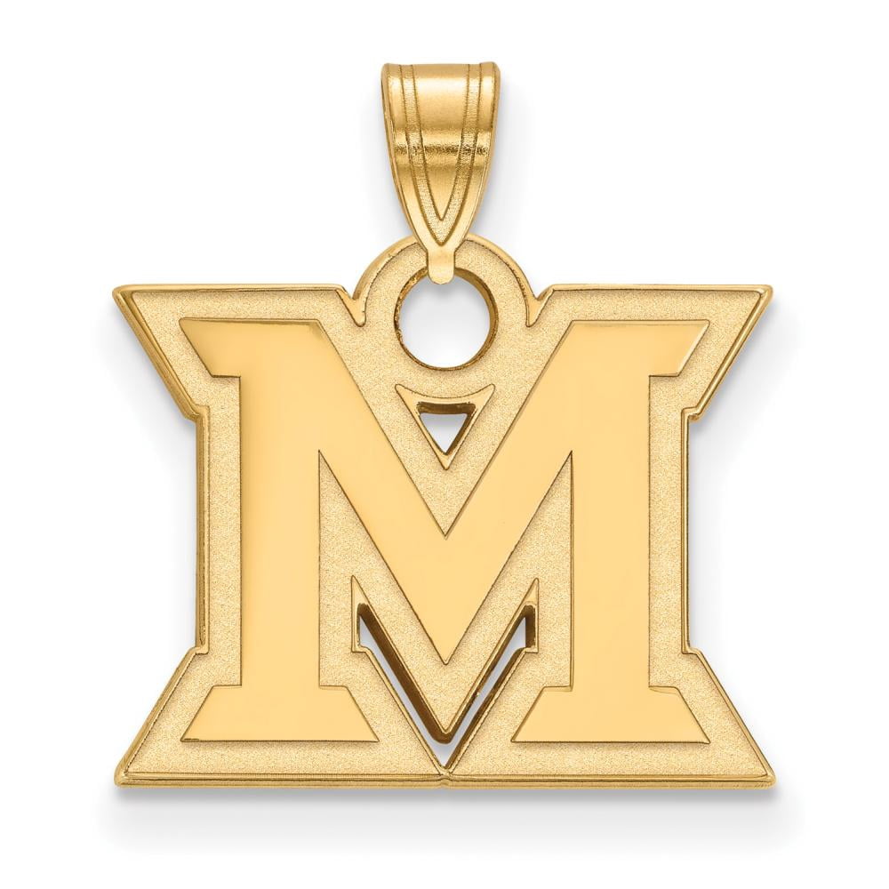 10k Yellow Gold Logoart Miami University Small Pendant