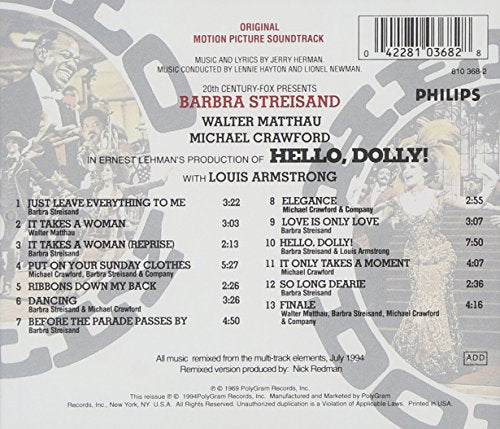 Barbra Streisand - Hello, Dolly! Soundtrack - Music & Performance - CD