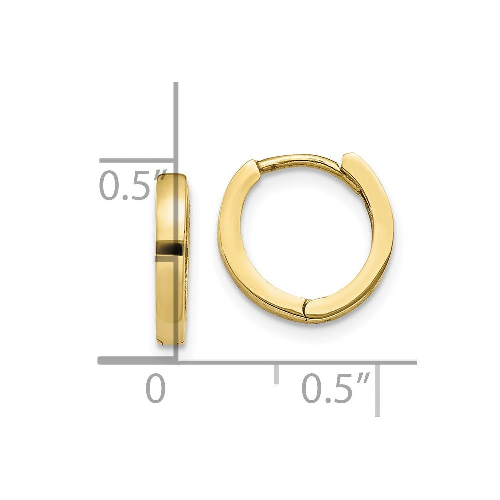10k Hinged Hoop Earrings