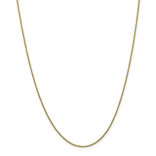 10k 1.4mm Round Open Link Cable Chain
