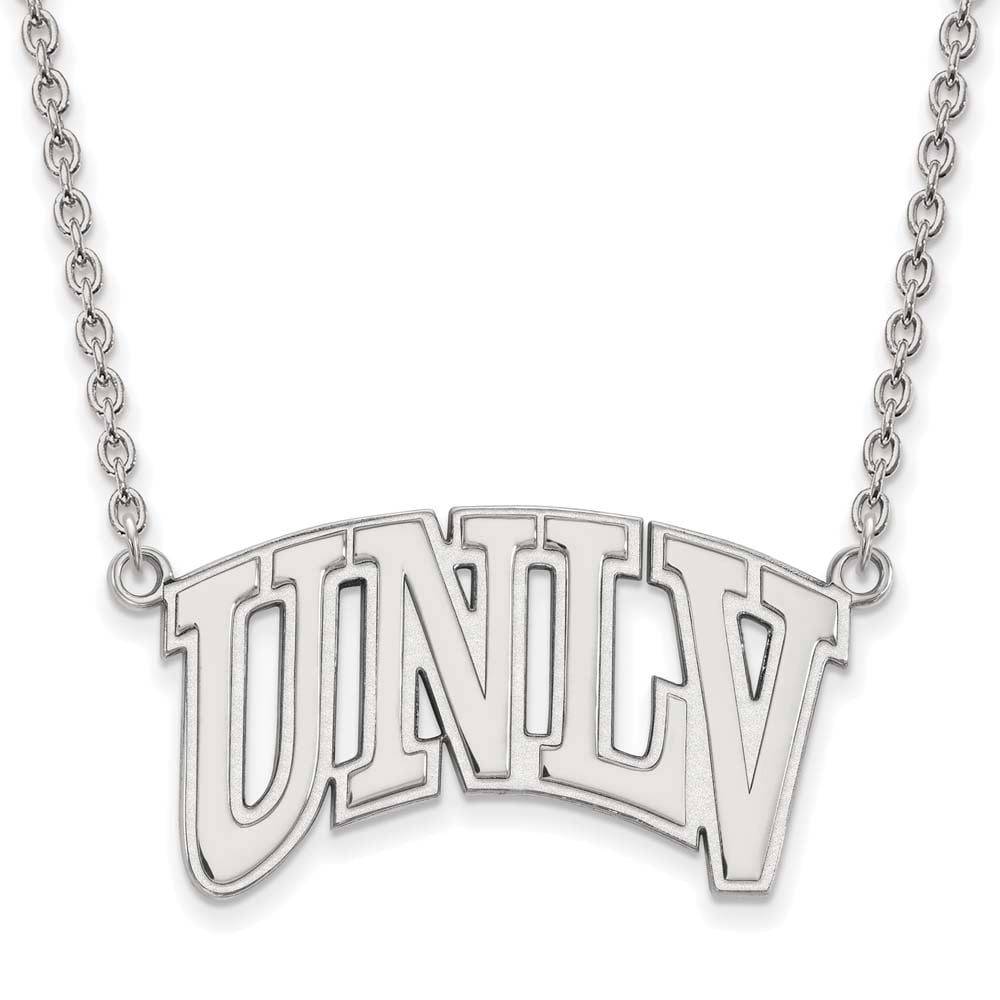LogoArt Sterling Silver University Of Nevada Las Vegas Large Pendant Necklace Female Adult