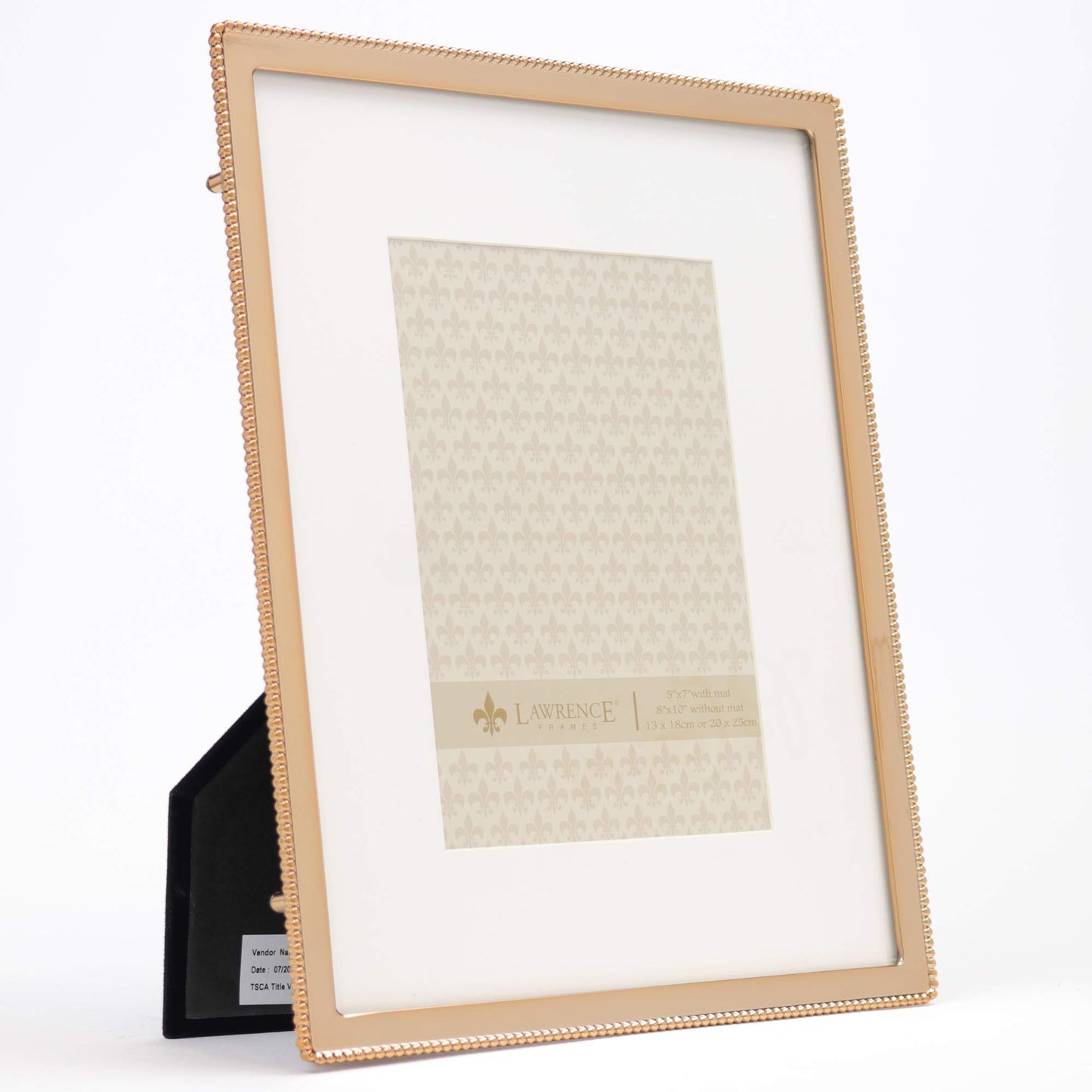 Lawrence Frames 8.7" x 10.75" Metal Picture Frame, Gold