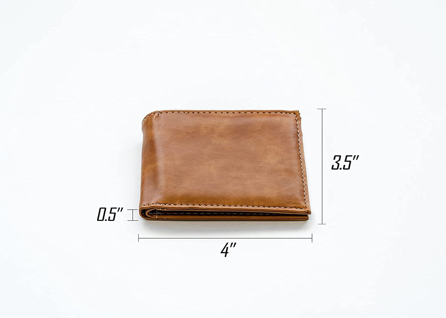 Buffalo NHL Sabres Laser Engraved Brown Billfold Wallet