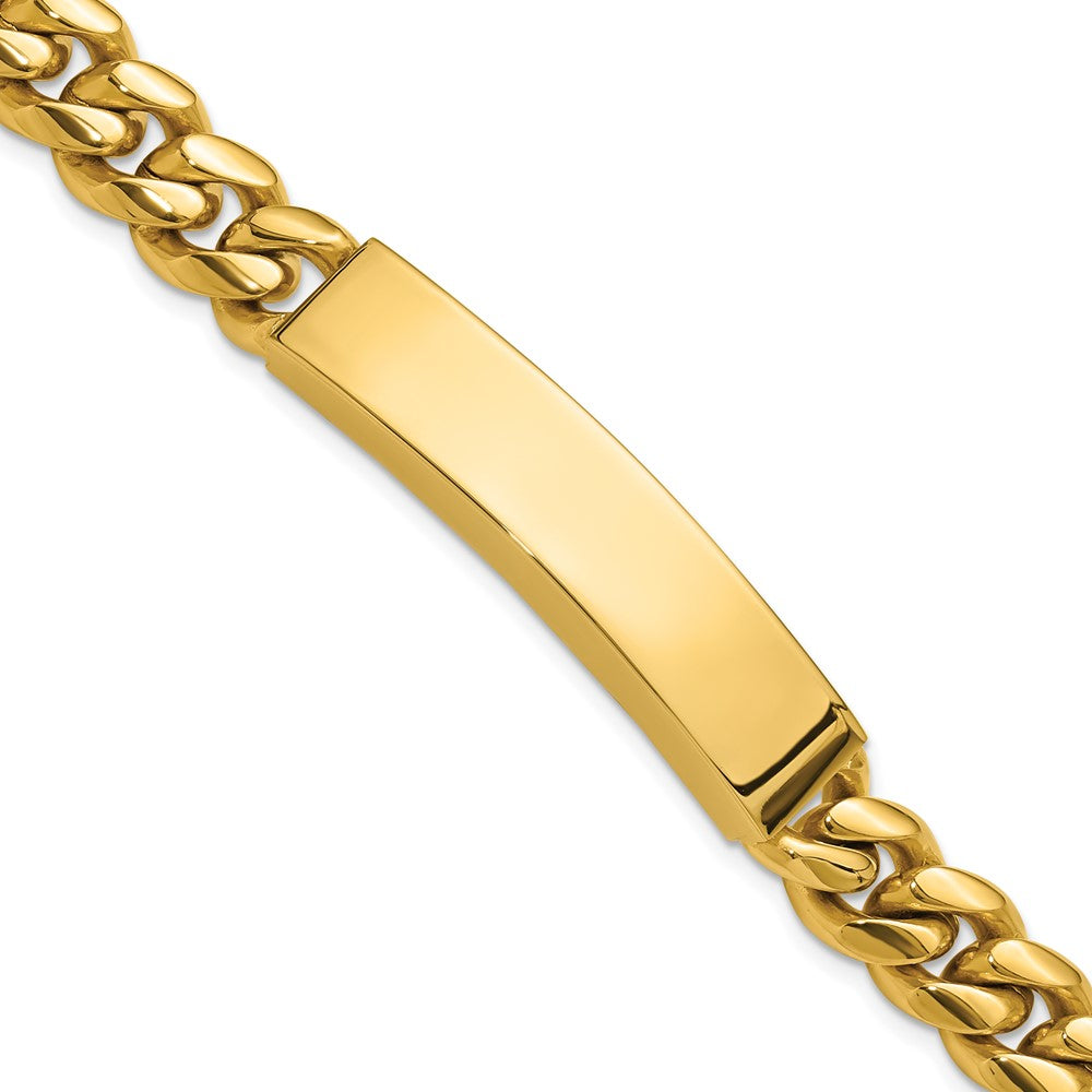 Chisel Stainless Steel Polished 10mm Yellow IP-plated 8.5 inch ID Bracelet 8.5 inches