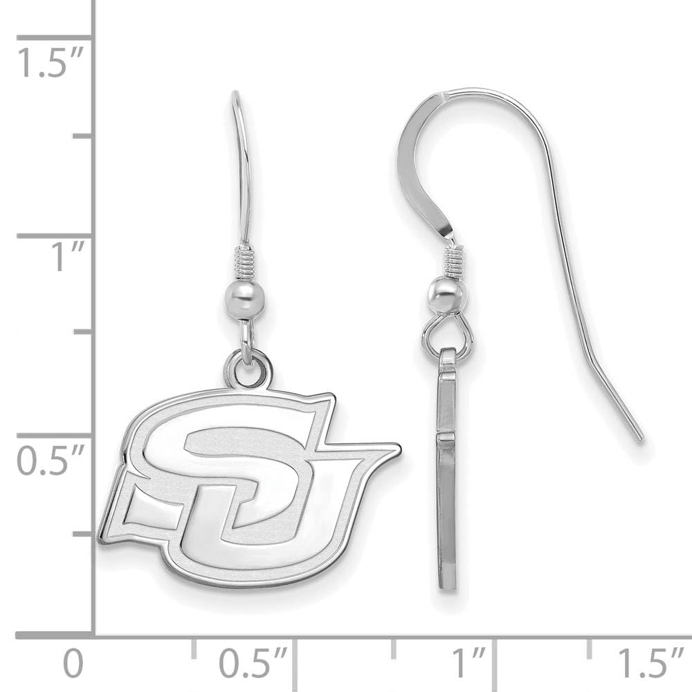 Sterling Silver Official Licensed Collegiate Southern University (SU) Small Dangle Earrings