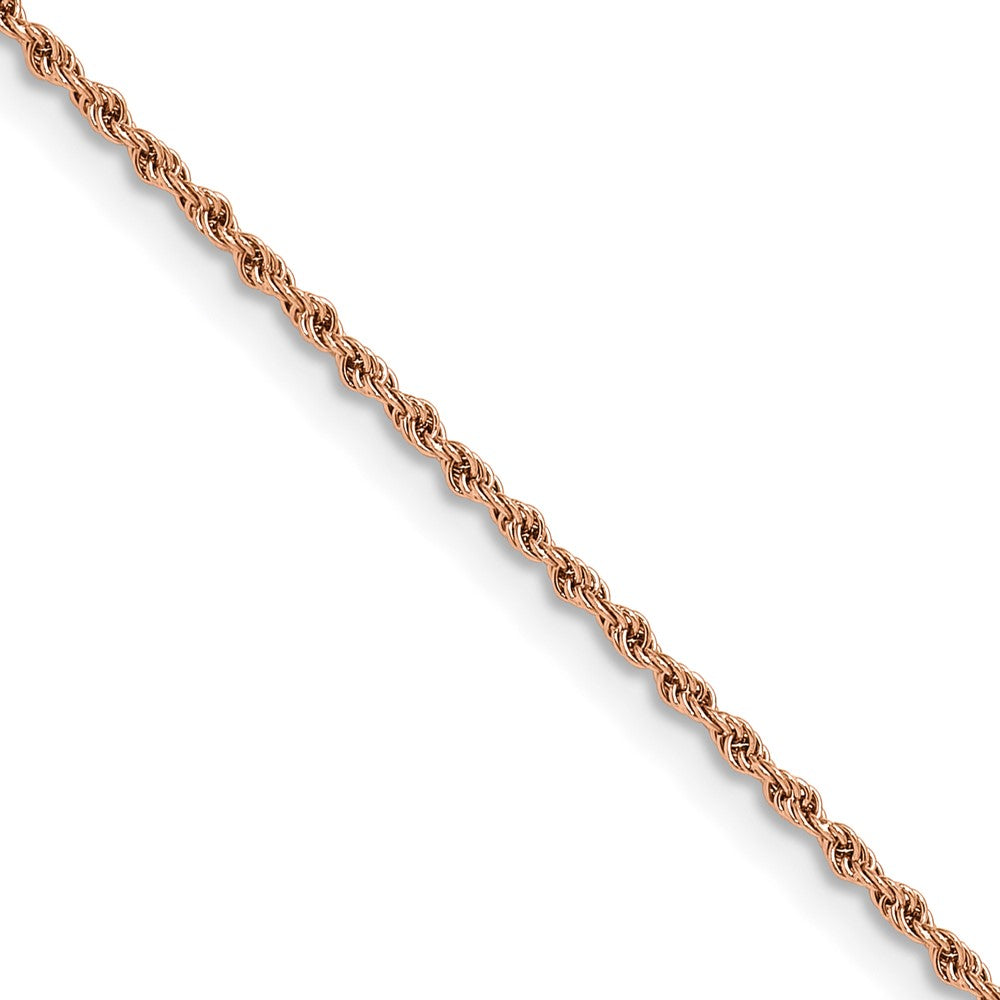 Chisel Stainless Steel Polished Rose IP-plated 1.5mm 20 inch Rope Chain