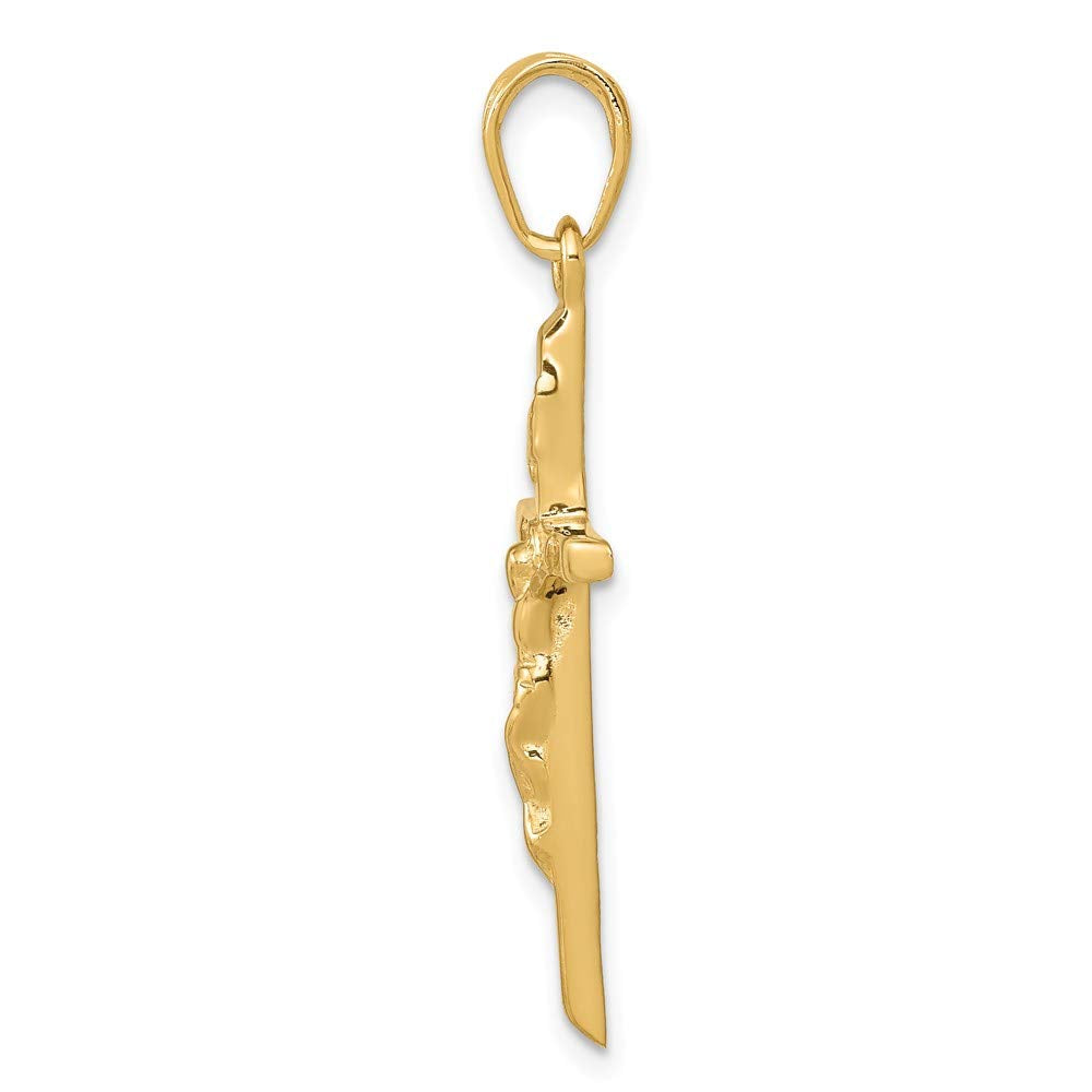 14k Crucifix Pendant