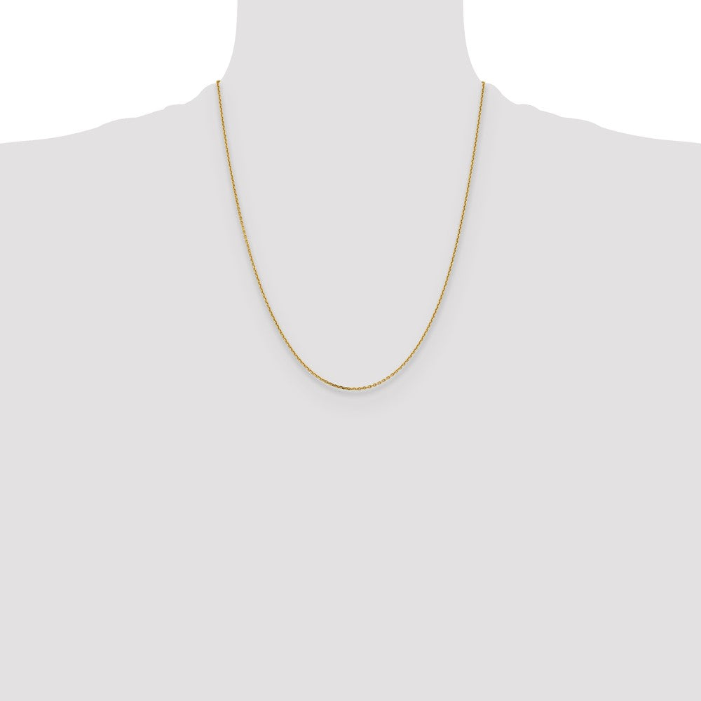 14K 1.4mm D/C Cable Chain