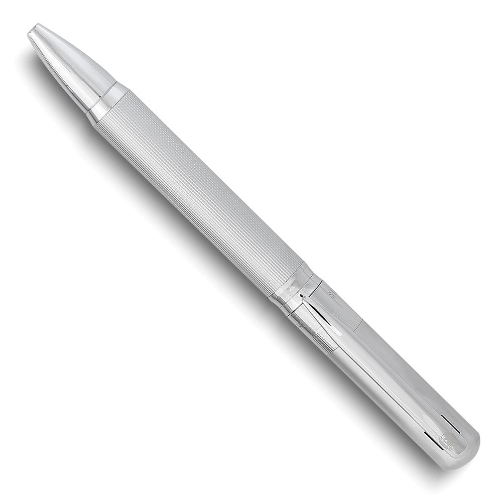 Charles Hubert Silver-tone Textured Ballpoint Pen