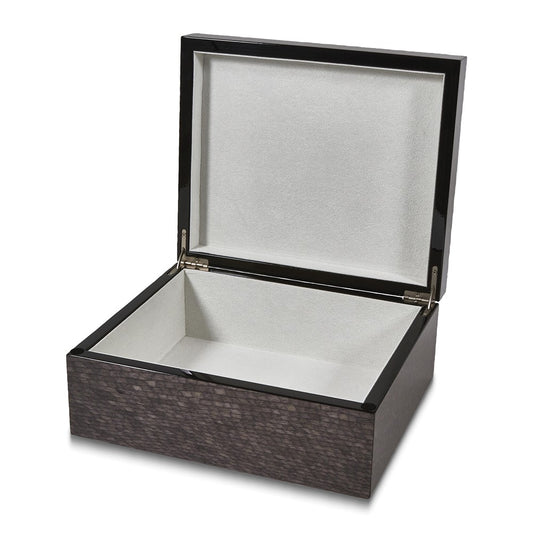 Grey Wood Storage Box