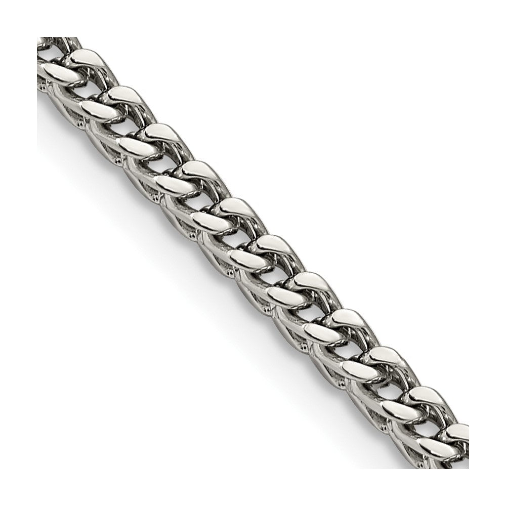 Stainless Steel Polished 4mm 22in Franco Chain