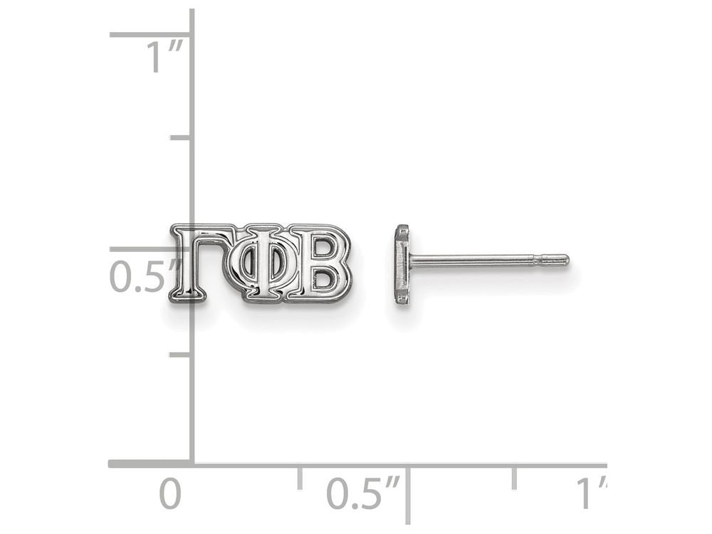 Sterling Silver Official Licensed Greek Sororities Gamma Phi Beta (???) XS Post Earrings