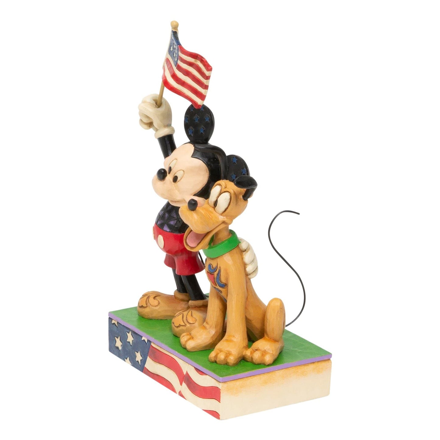 Enesco Disney Traditions by Jim Shore Mickey and Pluto Patriotic Figurine