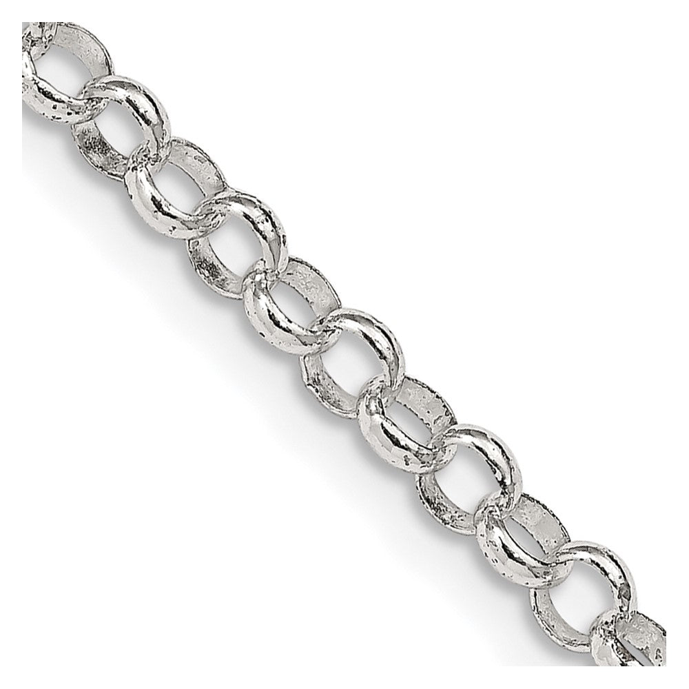 Sterling Silver 4mm Rolo Chain 22 Inches