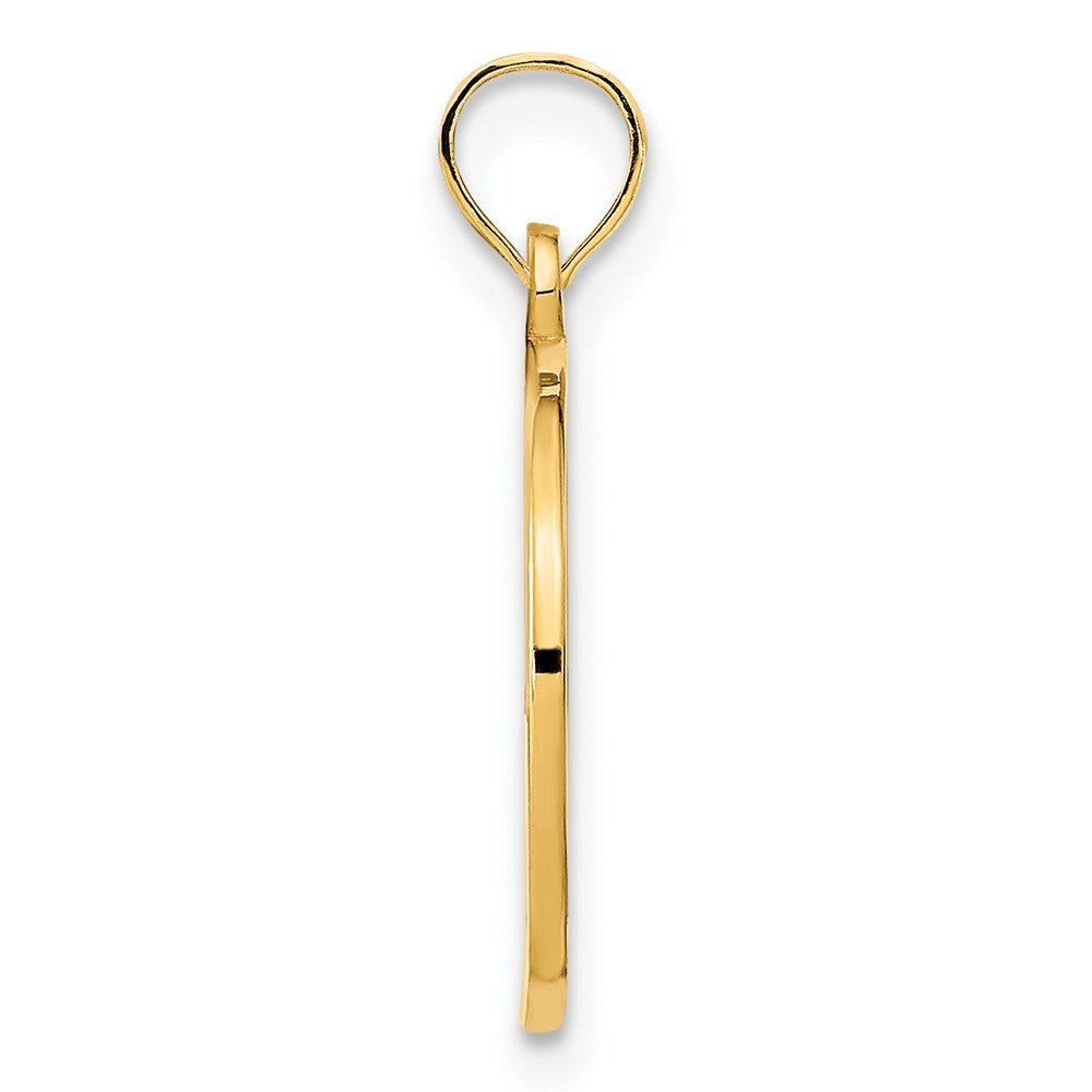 14k Yellow Gold Love charm