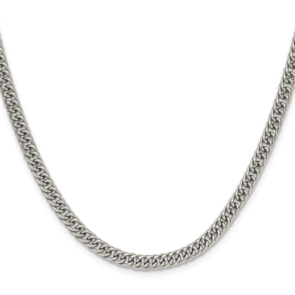 Chisel Stainless Steel Polished 5mm 24 inch Double Curb Chain