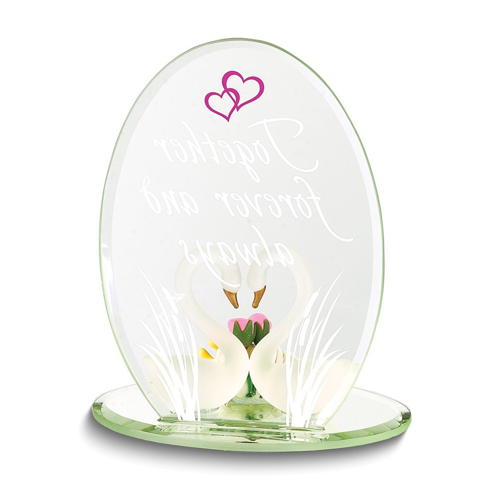 Glass Baron Swans "Forever  Always"
