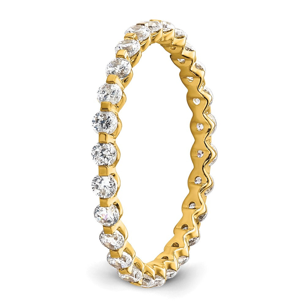 True Origin 14k 7/8 carat Lab Grown Diamond VS D E F Eternity Band