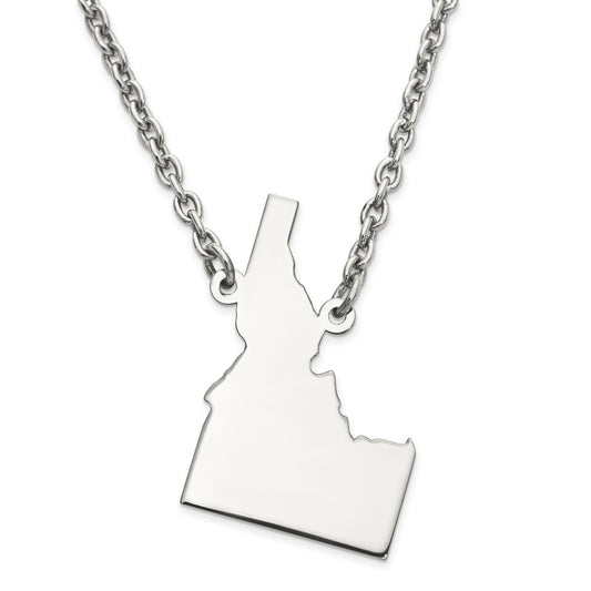 Idaho State Necklace, Sterling Silver