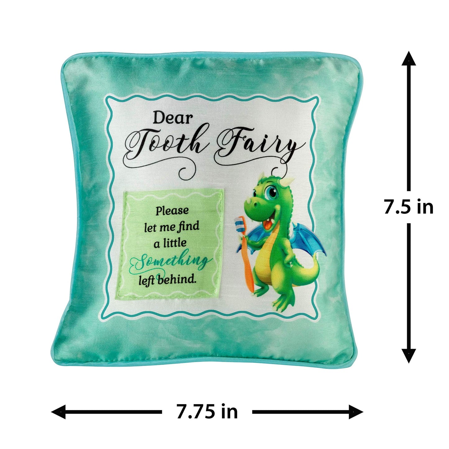 Lillian Rose Green Dragon Tooth Fairy Pillow