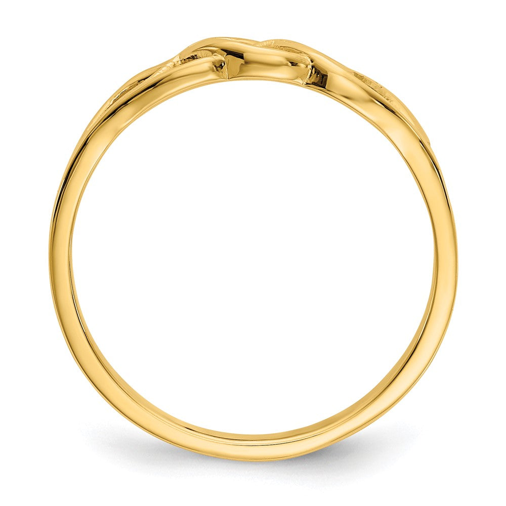 14k Free Form Knot Ring Size 7