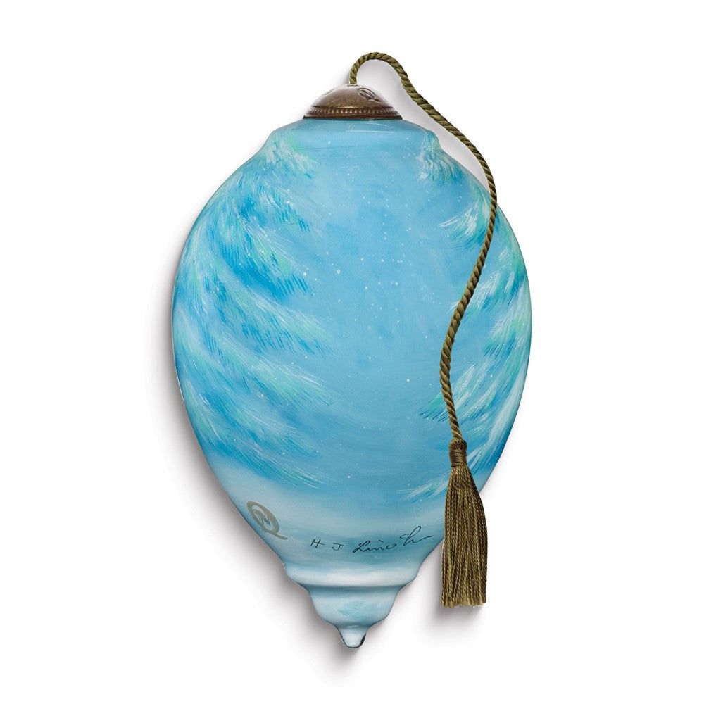 Neqwa Art Special Friends Warm the Heart by Hazel Lincoln Hand-painted Glass Ornament