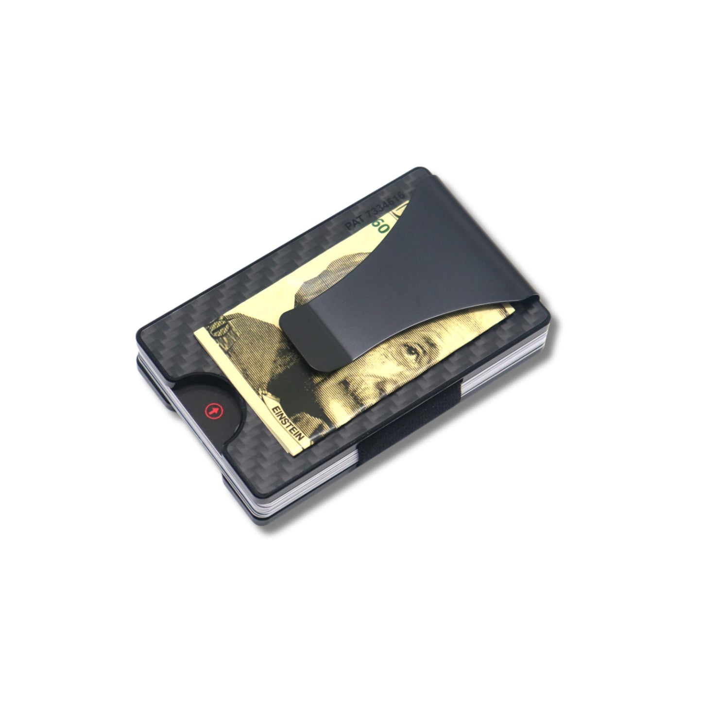 Smart Wallet Carbon Fiber RFID Blocking Card Holder Money Clip Minimalist Slim Pocket Wallet for Men, Gift