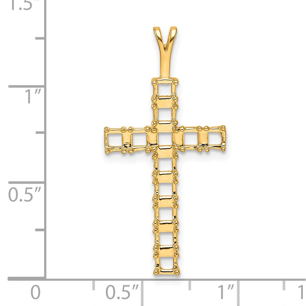 14k Latin Cross Pendant Mounting