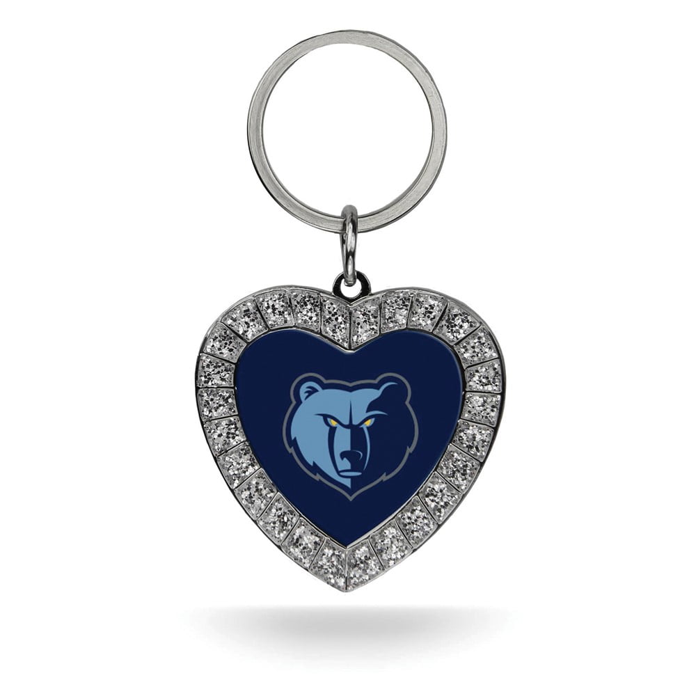 NBA Memphis Grizzlies Rhinestone Heart Key Ring QGC7914